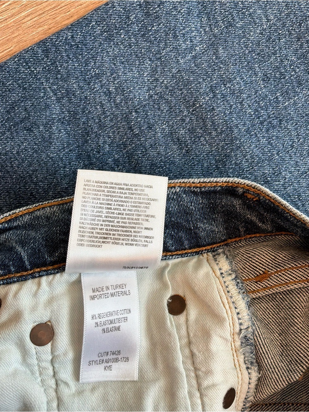 Agolde Kye Straight Leg Crop Jeans Size 24 - Picture 7 of 7